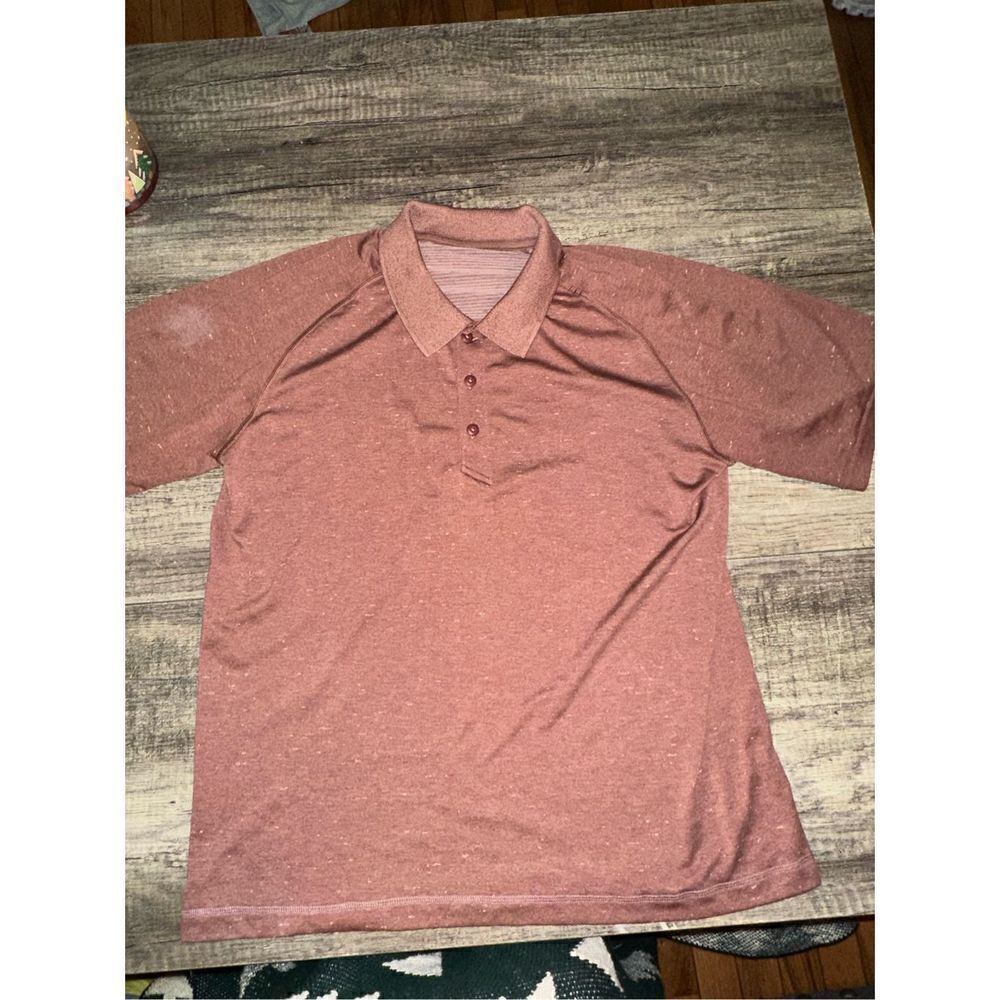 Men’s Lululemon Metal vent Polo Medium Orange